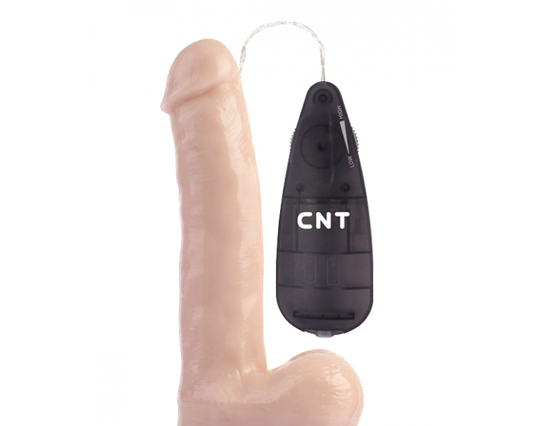   CNT 7.8'' STUD REALISTIC DILDO FLESH