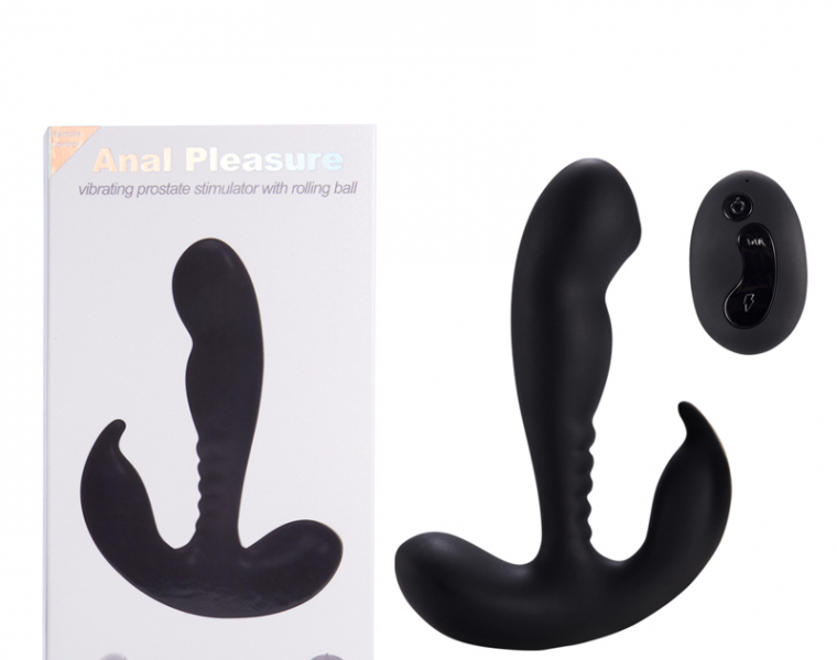    REMOTE CONTROL PROSTATE STIMULATOR WITH ROLLING BALL BLACK