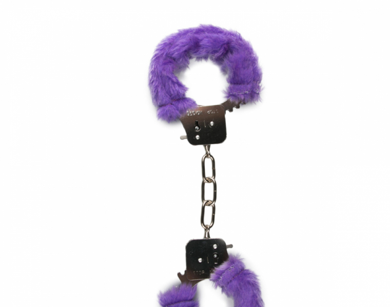     EASYTOYS FURRY HANDCUFFS PURPLE