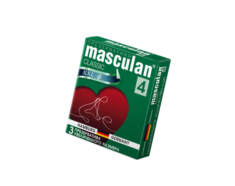  ������������ MASCULAN, CLASSIC 4, XXL, ������, ������������ �������, �������, 20 ��, 5,5 ��, 3 ��.