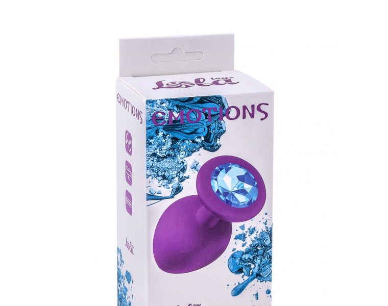    EMOTIONS CUTIE LARGE PURPLE LIGHT BLUE CRYSTALL