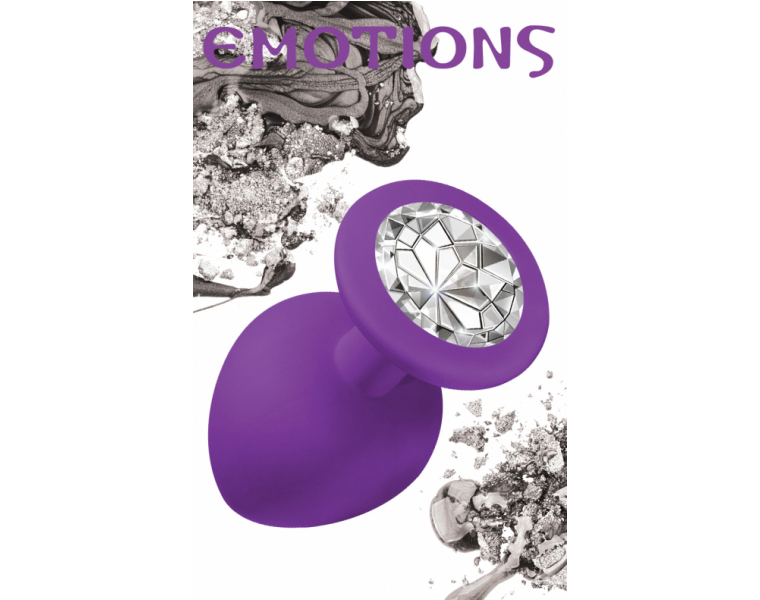    EMOTIONS CUTIE LARGE PURPLE CLEAR CRYSTAL